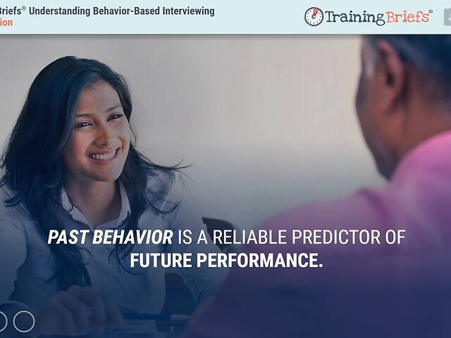 TrainingBriefs® Understanding Behavior-Based Interviewing
